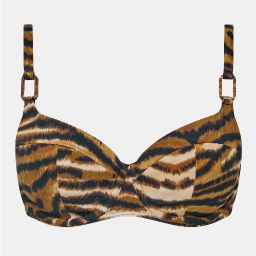 Chantelle Badmode Vita brown/print soft-cup bikini bra