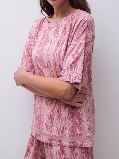 Chantelle Nachtmode Joe pink sleep shirt
