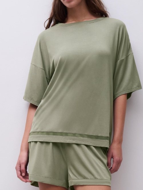 Chantelle Nachtmode Joe green sleep shirt