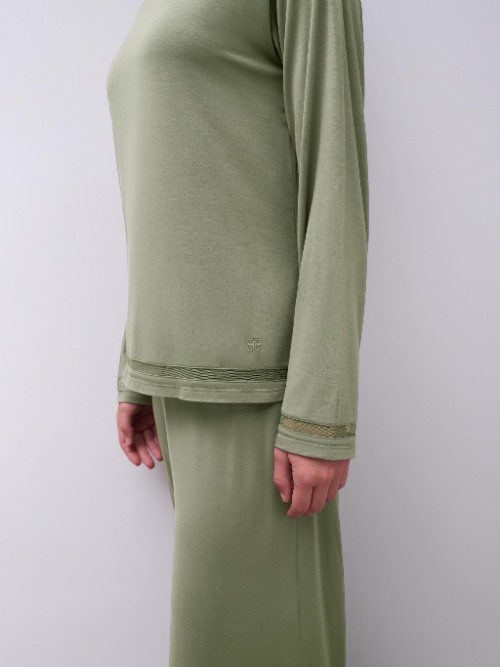 Chantelle Nachtmode Joe green pyjama pant