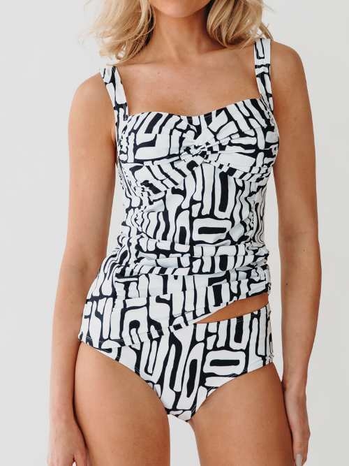 Bomain Ottowa black tankini set