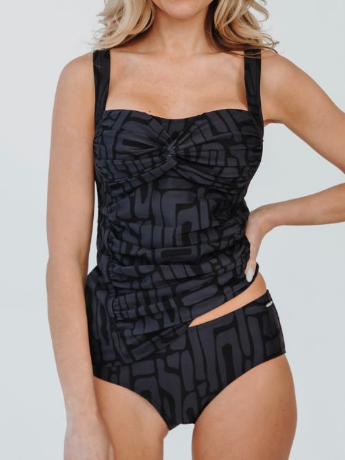 Bomain Ottowa navy blue tankini set