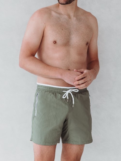 Bomain Basic khaki swimshort