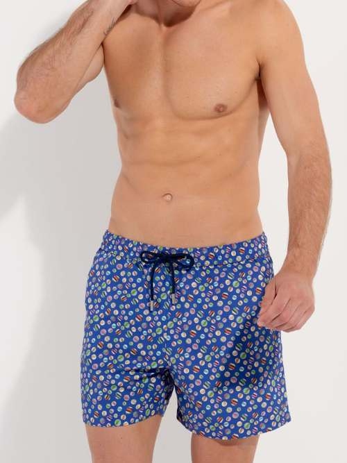 HOM Swimwear SoCoa blue/print swimshort