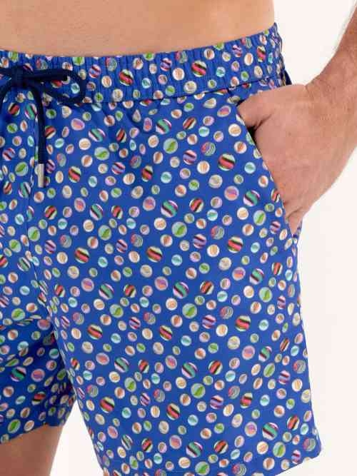 HOM Swimwear SoCoa blue/print swimshort