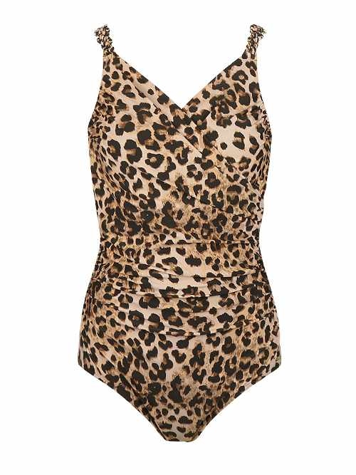 Mila Leopard brown/print bathingsuit
