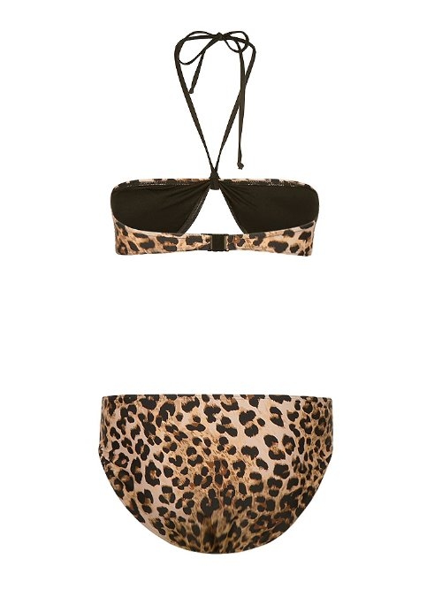 Mila Leopard brown/print set