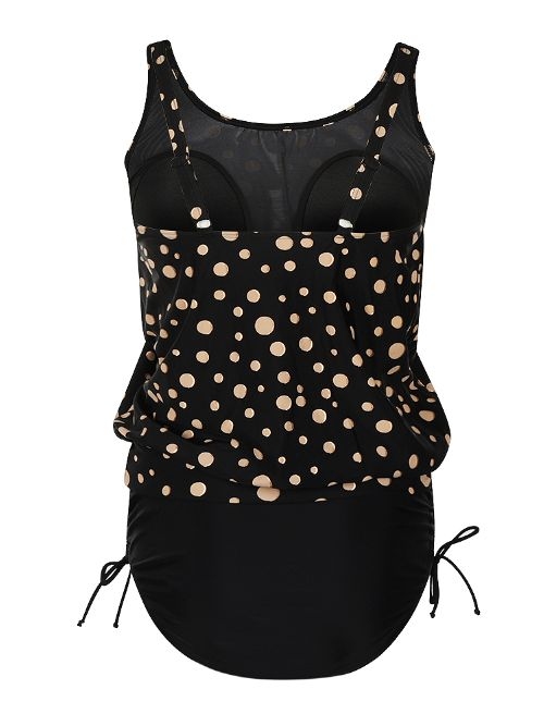 Mila Golden Dots black tankini set