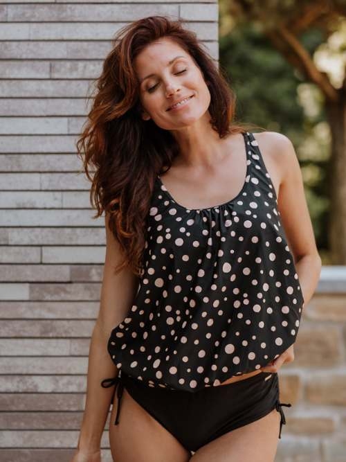 Mila Golden Dots black tankini set