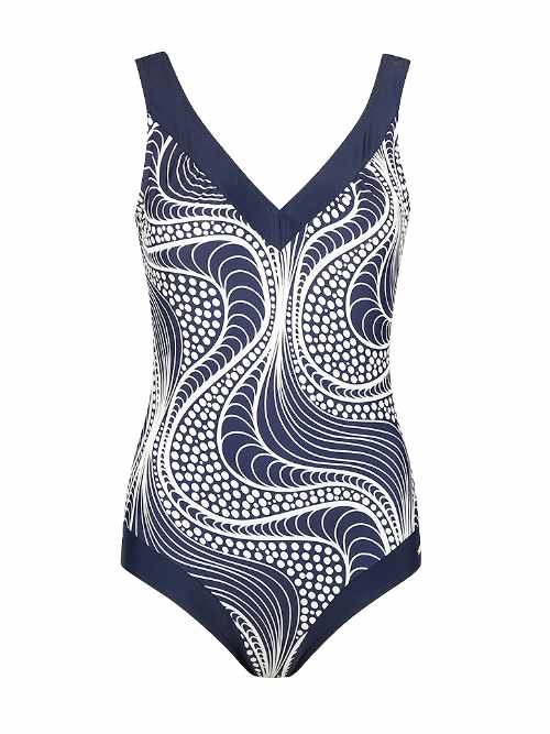 Mila Ocean Waves navy blue bathingsuit