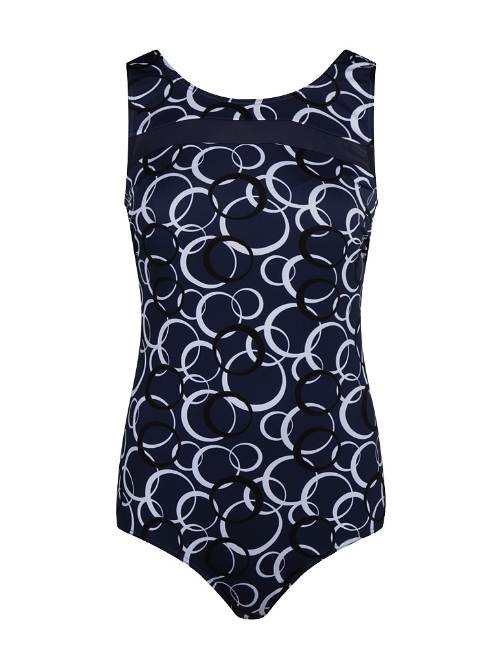 Mila Circles navy blue bathingsuit