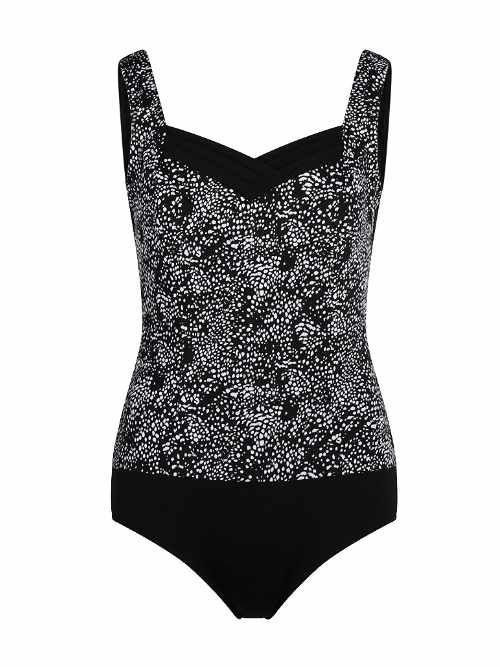 Mila Swinging Dots black/white bathingsuit