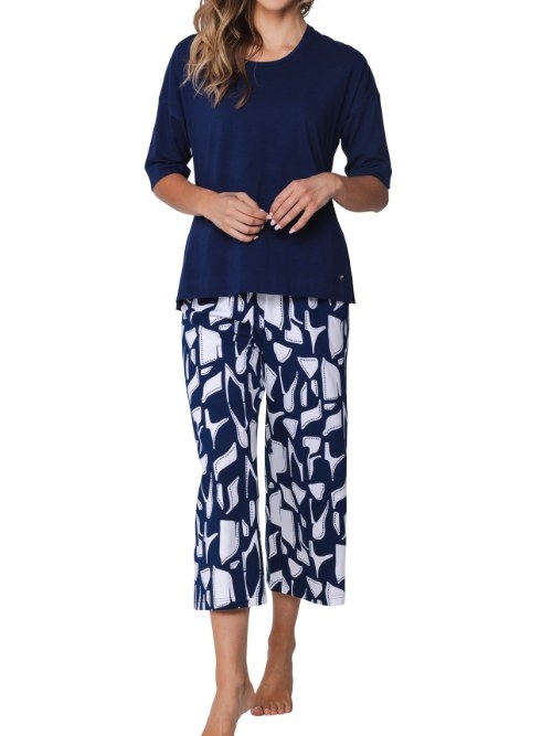 Pastunette Women navy blue pajama