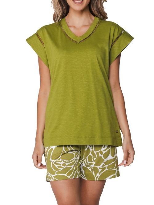 Pastunette Women green shortama