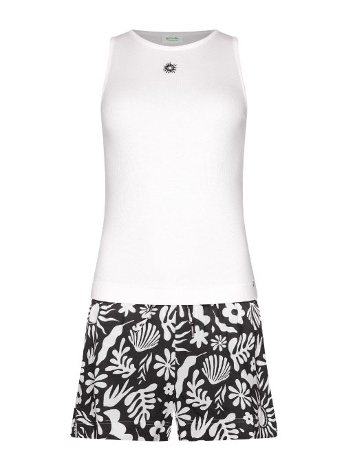 Rebelle Women white shortama