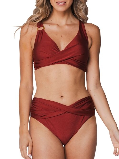 Pastunette Badmode dark red set