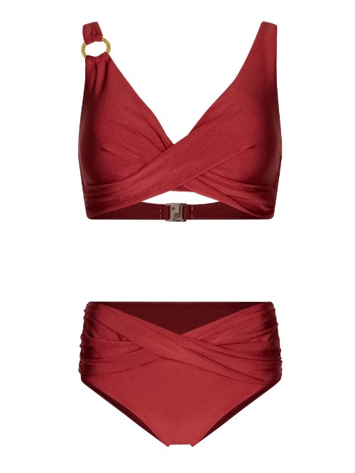 Pastunette Badmode dark red set