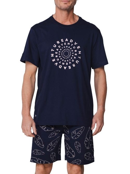 Pastunette Men navy blue shortama