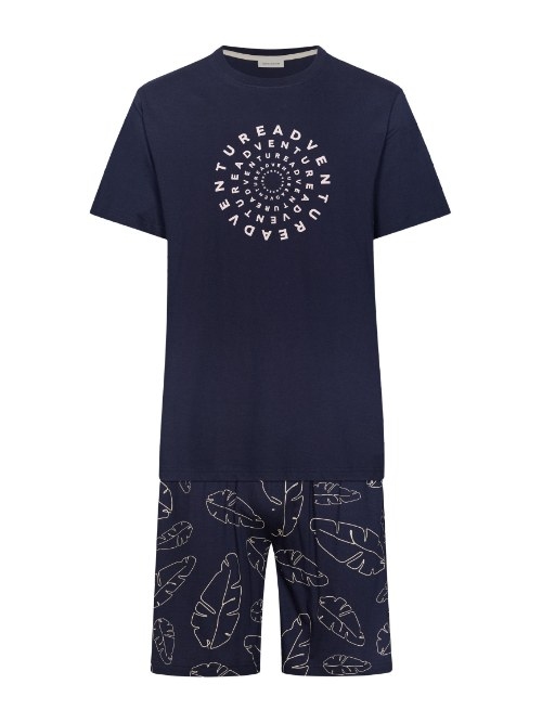 Pastunette Men navy blue shortama