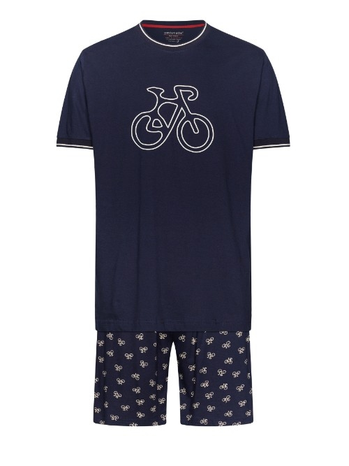 Pastunette Men navy blue shortama