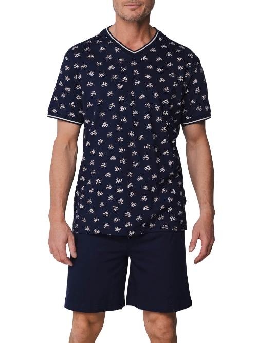 Pastunette Men navy blue shortama
