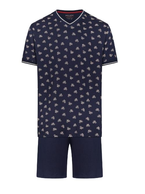 Pastunette Men navy blue shortama