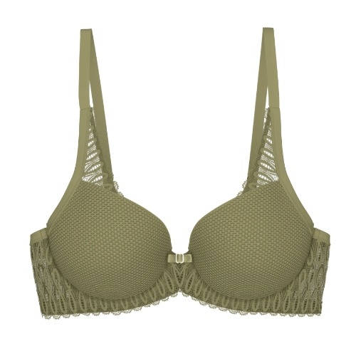 Triumph Aura Spotlight olive green padded bra