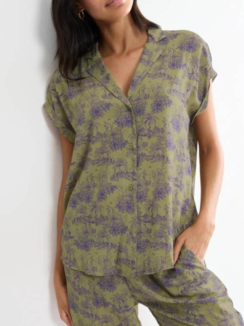 Triumph Boyfriend Fit green pajama