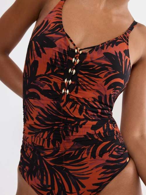 Triumph Swimwear Summer Palm brown bathingsuit