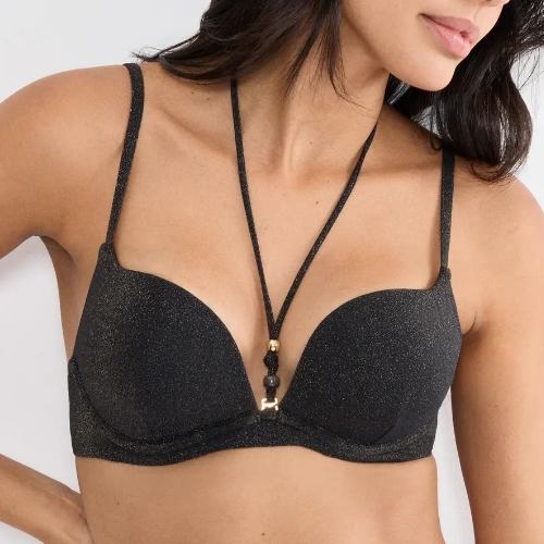 Triumph Swimwear Summer Sunset black padded bikini bra