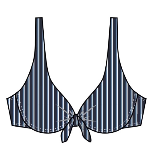Triumph Swimwear Summer Twist navy blue bathingsuit