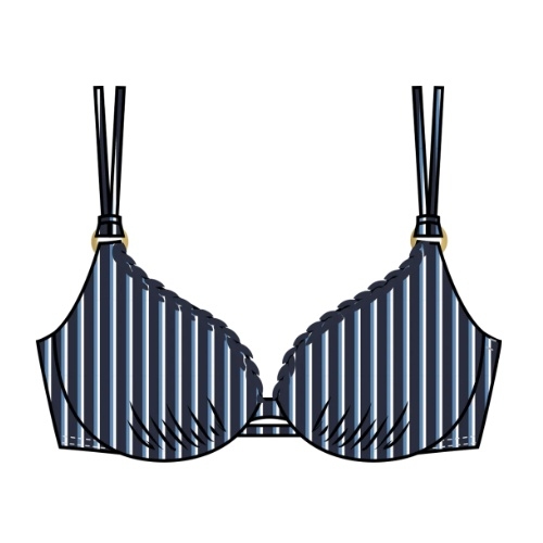 Triumph Swimwear Summer Twist navy blue padded bikini bra