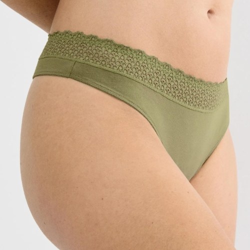 Triumph Feel of Modal olive green thong