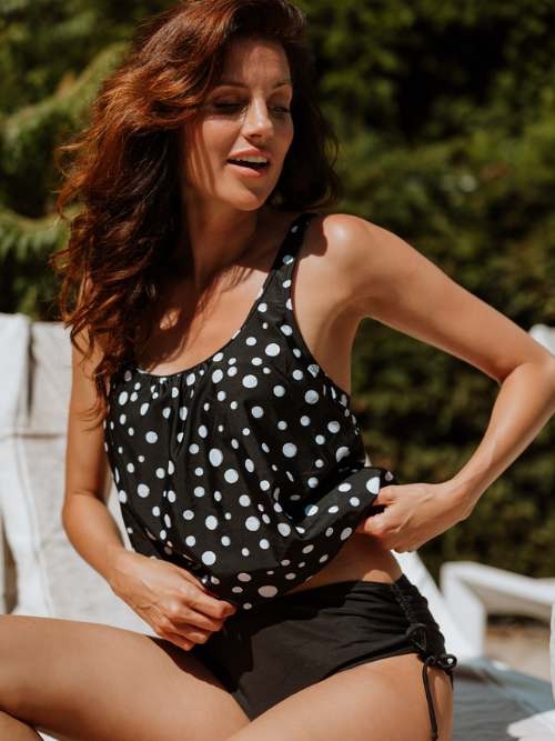 Mila Silver Dots  tankini set