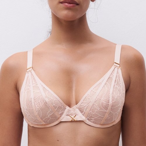 Chantelle Xquisite pink non-padded bra
