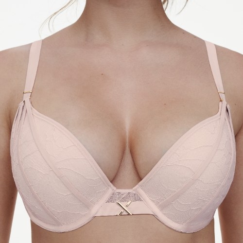 Chantelle Xquisite pink push up bra