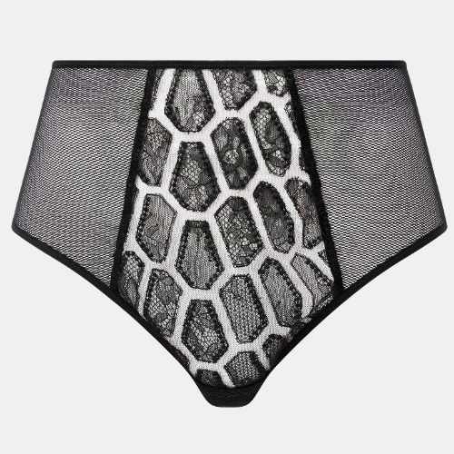 Chantelle Reptilia black high waist brief