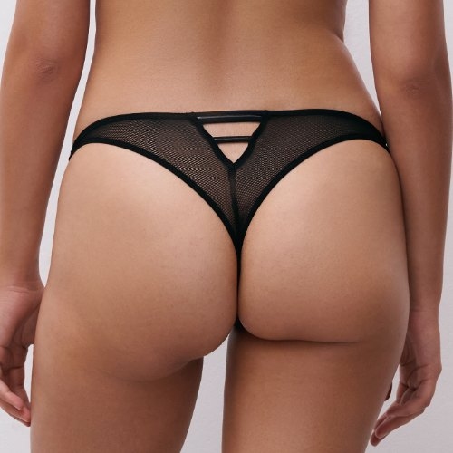 Chantelle Reptilia black brief