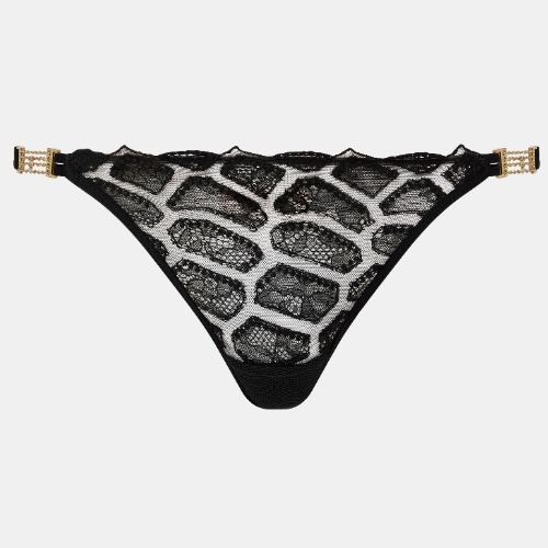Chantelle Reptilia black brief