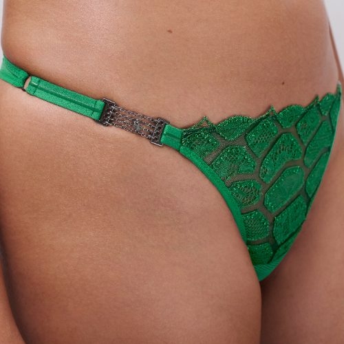 Chantelle Reptilia green brief