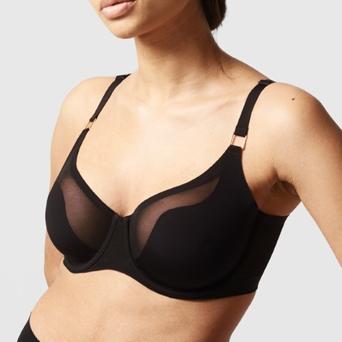 Chantelle Pure Light black non-padded bra