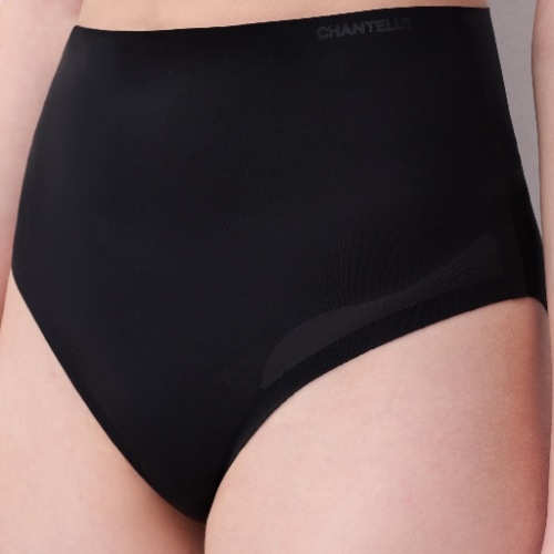 Chantelle Pure Light black high waist brief