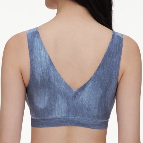Chantelle SoftStretch jeans blue wireless bra
