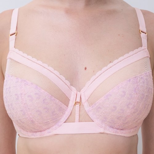 Chantelle Monogram pink non-padded bra