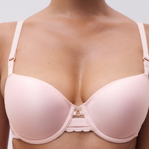 Chantelle Monogram pink padded bra
