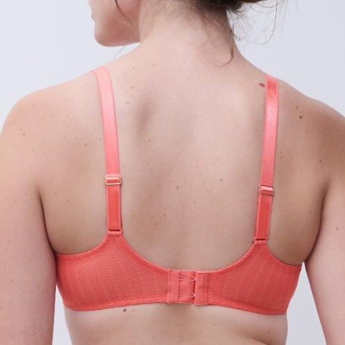 Chantelle Cabaret Sauvage coral non-padded bra
