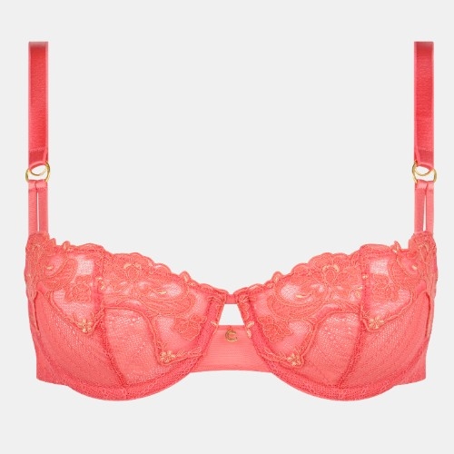 Chantelle Cabaret Sauvage coral non-padded bra