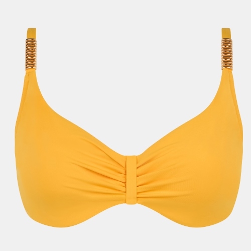 Chantelle Swimwear Icon yellow soft-cup bikini bra
