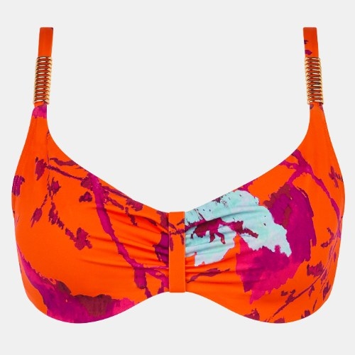 Chantelle Swimwear Icon orange soft-cup bikini bra