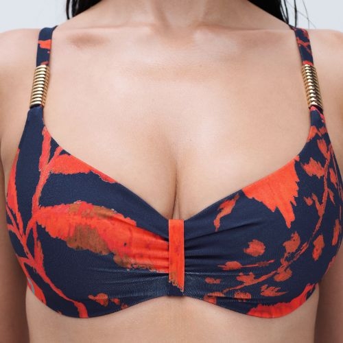 Chantelle Swimwear Icon grey soft-cup bikini bra